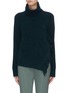 Main View - Click To Enlarge - 3.1 PHILLIP LIM - Fringe drape side turtleneck sweater