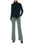 Figure View - Click To Enlarge - 3.1 PHILLIP LIM - Fringe drape side turtleneck sweater