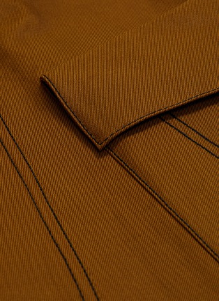 Detail View - Click To Enlarge - 3.1 PHILLIP LIM - Ruched sleeve panel split hem T-shirt dress