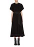 Main View - Click To Enlarge - 3.1 PHILLIP LIM - Belted ruched collar crepe dress