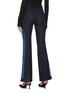 Back View - Click To Enlarge - MONSE - Zip cuff stripe jacquard outseam pants