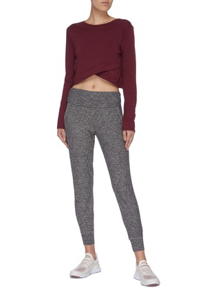 Figure View - Click To Enlarge - BEYOND YOGA - 'Everlasting' foldover waistband sweatpants