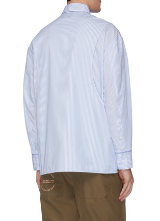 Back View - Click To Enlarge - FENG CHEN WANG - Layered stripe shirt