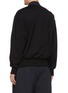 Back View - Click To Enlarge - FENG CHEN WANG - Contrast back flap pocket pinstripe half-zip top