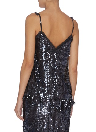 Back View - Click To Enlarge - NEEDLE & THREAD - 'Scarlett' sleeveless sequin slip top