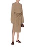 Figure View - Click To Enlarge - NANUSHKA - 'Mahali' sash panel rib knit dress