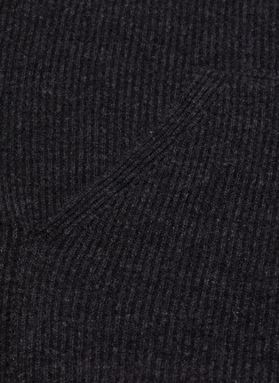  - NANUSHKA - 'Mog' rib knit hoodie