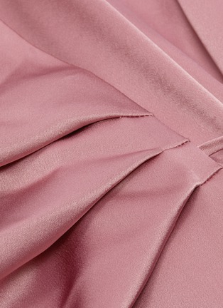 Detail View - Click To Enlarge - NANUSHKA - 'Lais' satin wrap shirt dress