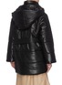 Back View - Click To Enlarge - NANUSHKA - 'Lenox' sash belt vegan leather hooded puffer coat