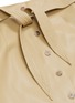 Detail View - Click To Enlarge - NANUSHKA - Knot front vegan leather midi skirt