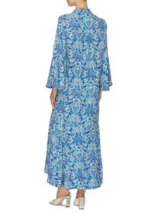 Back View - Click To Enlarge - RHODE RESORT - 'Gia' flared sleeve tapestry print V-neck dress