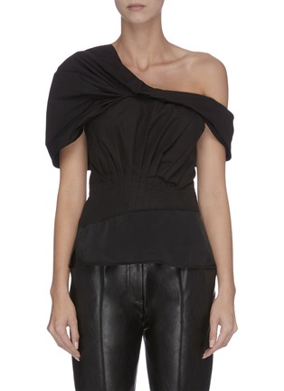 Main View - Click To Enlarge - 3.1 PHILLIP LIM - Off shoulder drape panelled top