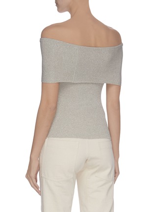 Back View - Click To Enlarge - 3.1 PHILLIP LIM - 'Lurex' off-shoulder sleeveless knit top