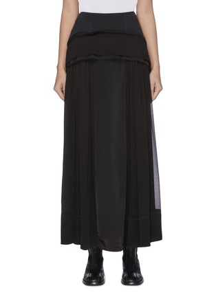 Main View - Click To Enlarge - 3.1 PHILLIP LIM - Panelled rushed midi skirt