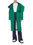 Figure View - Click To Enlarge - SHORT SENTENCE - Hooded flap panel trench coat