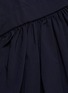 Detail View - Click To Enlarge - SHORT SENTENCE - Ruched tie side puff sleeve V-neck dress