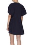 Back View - Click To Enlarge - SHORT SENTENCE - Ruched tie side puff sleeve V-neck dress