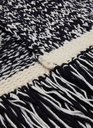 Detail View - Click To Enlarge - JOSEPH - Fringe mouliné knit scarf
