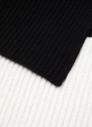 Detail View - Click To Enlarge - JOSEPH - Colourblock rib knit scarf