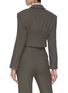 Back View - Click To Enlarge - SANS TITRE - Textured double pocket cropped jacket