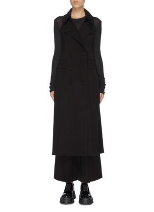 Main View - Click To Enlarge - SANS TITRE - Sleeveless trench coat