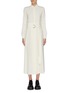 Main View - Click To Enlarge - SANS TITRE - Belted pleated shirt dress