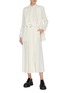 Figure View - Click To Enlarge - SANS TITRE - Belted pleated shirt dress