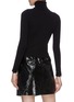 Back View - Click To Enlarge - SHUSHU/TONG - Bead embellished distressed trim turtleneck sweater