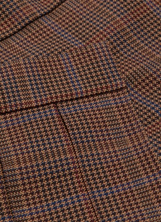 Detail View - Click To Enlarge - SHUSHU/TONG - Asymmetric pleated panel houndstooth check plaid skort
