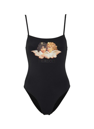 Main View - Click To Enlarge - FIORUCCI - Logo angel print one-piece swimsuit