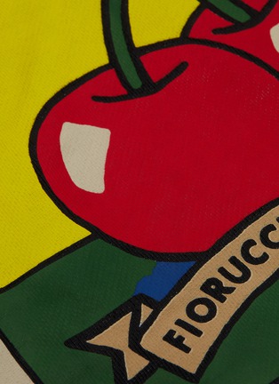  - FIORUCCI - 'Cherries Matchbox' graphic logo print cropped hoodie