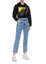 Figure View - Click To Enlarge - FIORUCCI - 'Cherries Matchbox' graphic logo print cropped hoodie