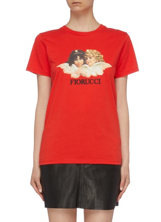 Main View - Click To Enlarge - FIORUCCI - 'Angels' graphic logo print T-shirt