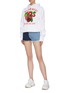 Figure View - Click To Enlarge - FIORUCCI - Berry graphic logo print hoodie