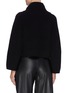 Back View - Click To Enlarge - CRUSH COLLECTION - Turtleneck cropped cashmere sweater