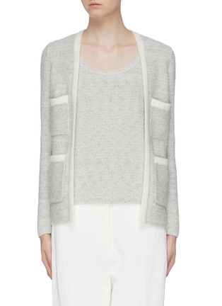 Main View - Click To Enlarge - CRUSH COLLECTION - Metallic tweed tank top