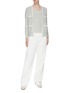 Figure View - Click To Enlarge - CRUSH COLLECTION - Metallic tweed tank top
