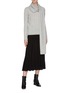 Figure View - Click To Enlarge - CRUSH COLLECTION - Pleated silk-cashmere skirt