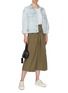 Figure View - Click To Enlarge - RAG & BONE - Folded oversized cargo culottes
