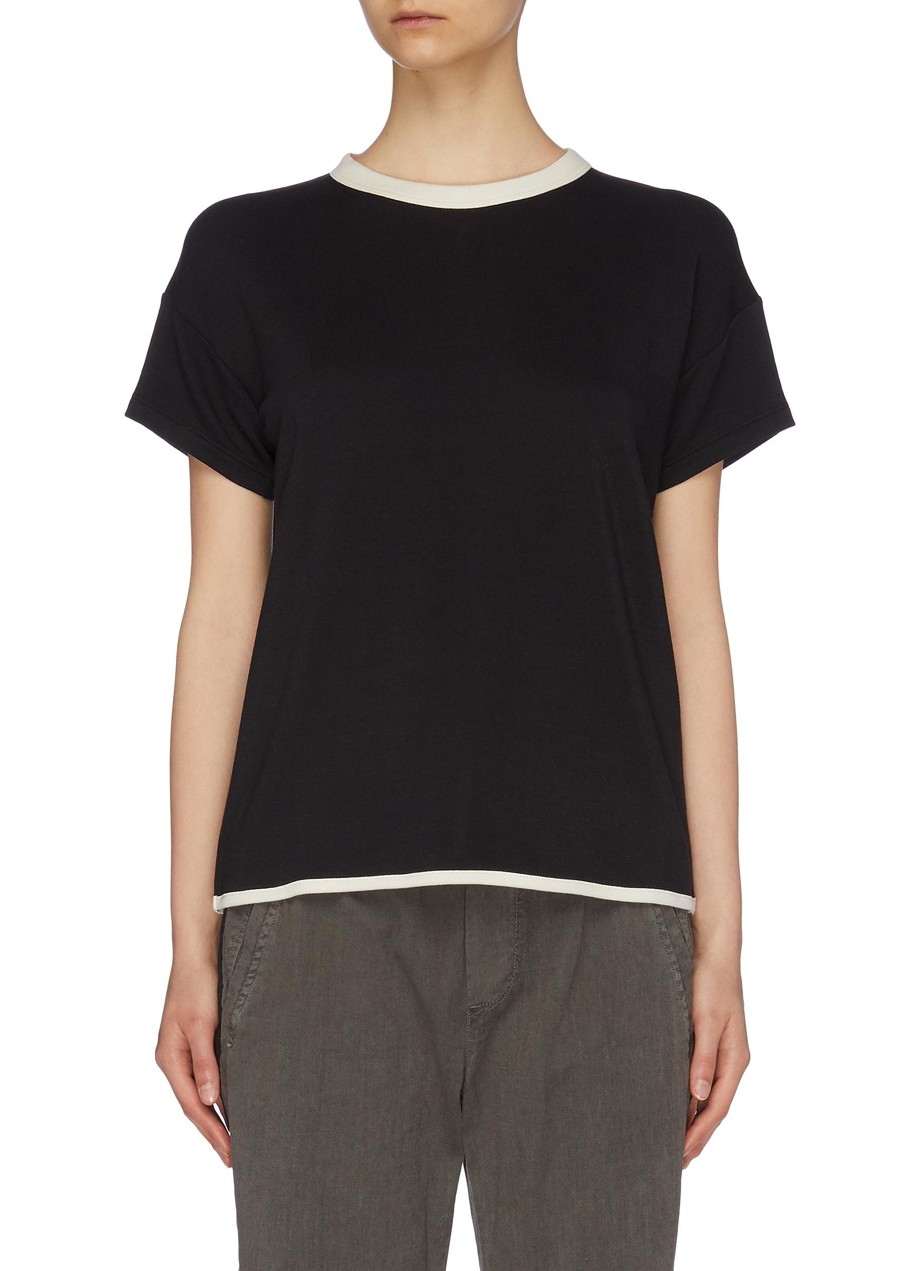 Coast contrast border T-shirt by Rag & Bone/Jean