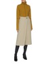 Figure View - Click To Enlarge - PETAR PETROV - Panelled rib knit high neck sweater