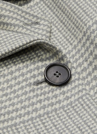  - PETAR PETROV - Belted houndstooth check double breasted coat
