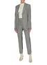 Figure View - Click To Enlarge - PETAR PETROV - Janis' contrast back houndstooth blazer