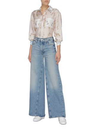 Figure View - Click To Enlarge - MOTHER - 'The Enchanter' oversized wide leg jeans
