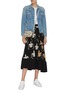 Figure View - Click To Enlarge - MOTHER - 'The Shrunken Mountain Drifter' graphic embroidered denim jacket