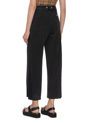 Back View - Click To Enlarge - RAG & BONE - 'Ruth' raw cuff wide leg jeans