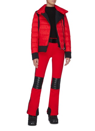 Figure View - Click To Enlarge - GOLDBERGH - 'Tinna' wrapped neck colourblock performance down jacket