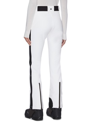 Back View - Click To Enlarge - GOLDBERGH - 'Paloma' belted 4 way stretch stripe outseam performance pants