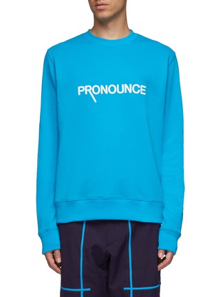 Main View - Click To Enlarge - LI-NING x PRONOUNCE - Logo embroidered sweatshirt