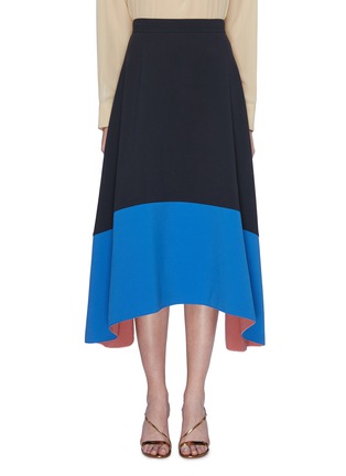 Main View - Click To Enlarge - ROKSANDA - 'Oriana' colourblock flared skirt